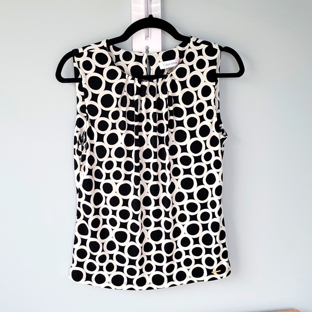 Calvin Klein dressy sleeveless blouse